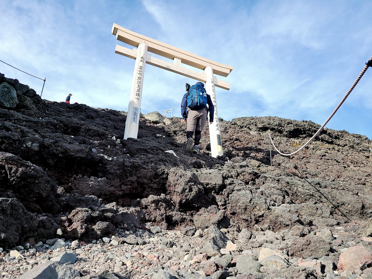 富士宮ルート　九合五勺ー富士山頂上の登山道