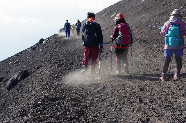 須走ルートの登山道の写真75